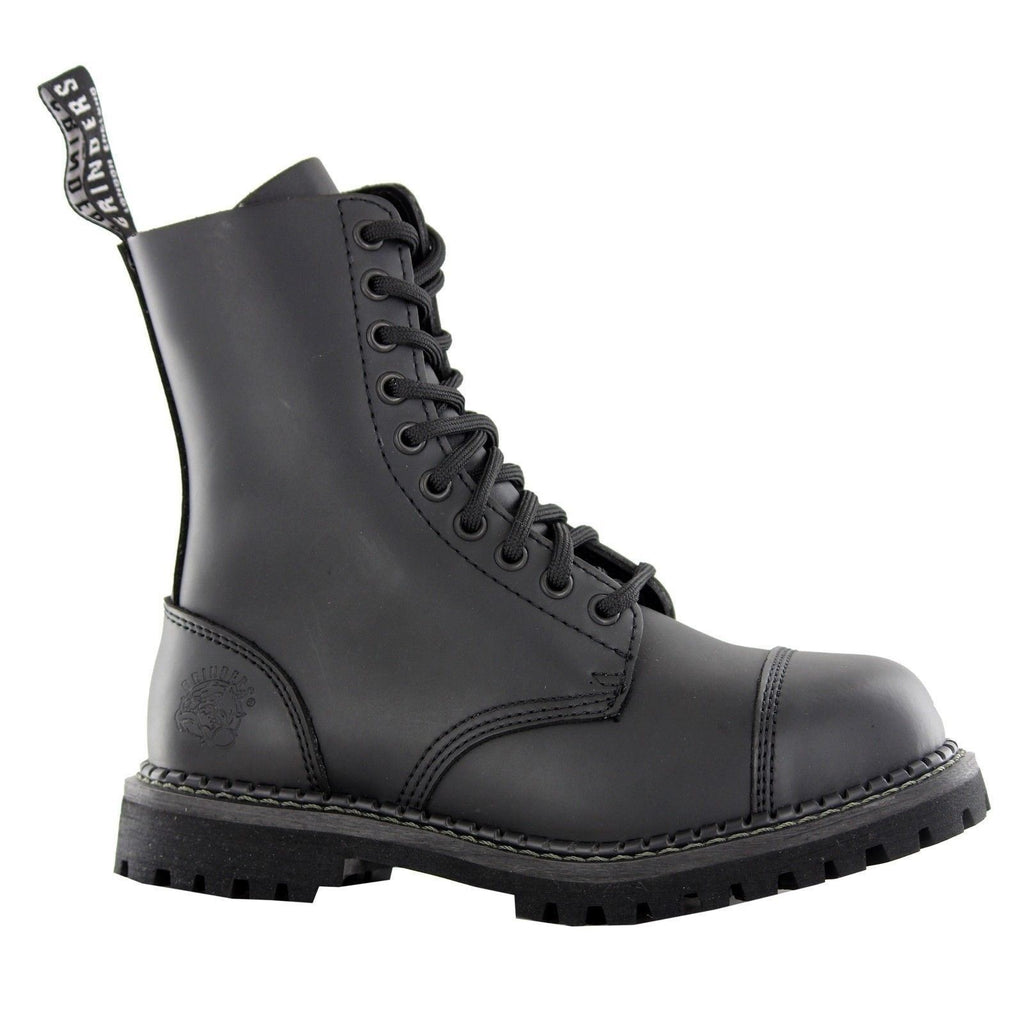 Grinders BullDog CS Black Steel Toe Boots – Women's UK 3 / US 3 / EU 36 – Leather Safety Boots