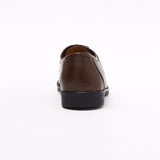 Lucini Formal Men Brown Leather 4 Eyelet Lace Up Comfort Shoes Wedding Office - BOOTSANDLEATHER