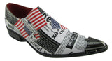 New Rossellini Retro1 Mens Leather Lined Pointed Shoes Multicolor Usa News Rock - BOOTSANDLEATHER