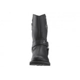 Harley Davidson Ladies Barford Black Leather Side Zip Biker Boots - BOOTSANDLEATHER