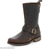 Harley Davidson Jayden Mens Boot Brown Leather Engineer Biker Zip Boots Original - BOOTSANDLEATHER