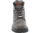 Harley Davidson Ladies Bayport Grey Leather Boots Biker Ride Women Trailer - BOOTSANDLEATHER