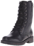 Harley Davidson Ladies Kenova Black Leather Lace Up Boot Biker Combat Boots - BOOTSANDLEATHER