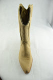 Loblan 2616 Tan Waxy Leather Cowboy Boots Hand Made Classic Biker Western 206 - BOOTSANDLEATHER