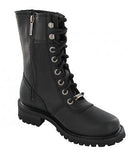 Harley Davidson Shoes - Boots Matisa - Black 10" Lace Up Boot Leather Zip Biker - BOOTSANDLEATHER