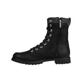 Harley Davidson Tony Mens Black Leather Boots Biker Boots Lace Up Combat New - BOOTSANDLEATHER