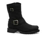 Harley Davidson Ladies Scarlet Black Leather Boot Harness Biker Boots Original - BOOTSANDLEATHER