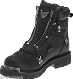 Harley Davidson Brake Light Black Leather Men'S Biker Boots Ankle Riding Boot - BOOTSANDLEATHER