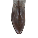 Loblan 194 Brown Whisky Leather Cowboy Boots Hand Made Classic Men'S Western - BOOTSANDLEATHER