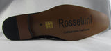 Rossellini Jersey Mens Moccasin Shoes Black Faux Suede Loafer Tussle - BOOTSANDLEATHER