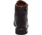 Harley Davidson New CHIPMAN Men Brown Leather Biker Boots Rock Bike Lace Up - BOOTSANDLEATHER