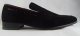 Rossellini Runu Mens Moccasin Shoes Black Faux Suede Heel Loafer - BOOTSANDLEATHER
