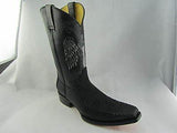 Grinders Kansas Cowboy Western Black Leather Boots Knee High Boot West Biker - BOOTSANDLEATHER