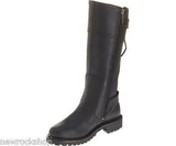 Harley Davidson Alexa Ladies Biker Boots Black Leather Back Lace Riding Boot - BOOTSANDLEATHER