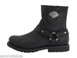 Harley Davidson Scout Black Leather Men Boots Motor Bike Riding Bike - BOOTSANDLEATHER