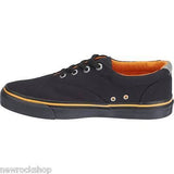Harley Davidson Genuine Lawthorn Black  Mens Biker Trainers Relax Lace Up Shoes - BOOTSANDLEATHER