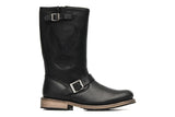 Harley Davidson Clint Mens Black Eagle Leather Condctor Biker Zip Boots Original - BOOTSANDLEATHER