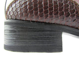 Rossellini Benitez Mens Shoes Brown Leather Lined Metal Pointed Rock Shoe - BOOTSANDLEATHER