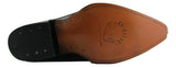 Grinders Austin Men Black Leather Ankle Zip Black Boots Block Heel - BOOTSANDLEATHER