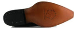 Grinders Austin Men Leather Ankle Zip Burgundy Red Boots Block Heel - BOOTSANDLEATHER