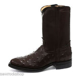 Grinders New Mens Vegas Boot Brown Biker Cowboy Western Leather Boots - BOOTSANDLEATHER