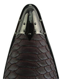 Rossellini Benitez Mens Shoes Brown Leather Lined Metal Pointed Rock Shoe - BOOTSANDLEATHER