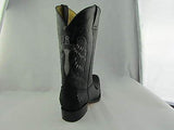 Grinders Kansas Cowboy Western Black Leather Boots Knee High Boot West Biker - BOOTSANDLEATHER