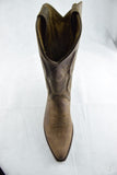 Loblan 2616 Brown Waxy Leather Cowboy Boots Hand Made Classic Biker Western 206 - BOOTSANDLEATHER