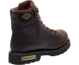 Harley Davidson New CHIPMAN Men Brown Leather Biker Boots Rock Bike Lace Up - BOOTSANDLEATHER
