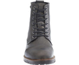 Harley Davidson  New Aldrich Ash Grey Leather Biker  Boots  Rocks - BOOTSANDLEATHER