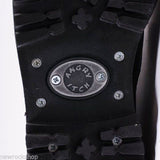 Angry Itch 10 Hole Black Leather Combat Boots 3 Buckle Army Ranger Steel Toe Zip - BOOTSANDLEATHER