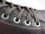 Harley Davidson Oberlin Dark Brown Leather Biker Men Shoes High Top Sneaker Zip - BOOTSANDLEATHER