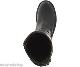 Harley Davidson Alexa Ladies Biker Boots Black Leather Back Lace Riding Boot - BOOTSANDLEATHER