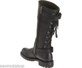 Harley Davidson Alexa Ladies Biker Boots Black Leather Back Lace Riding Boot - BOOTSANDLEATHER
