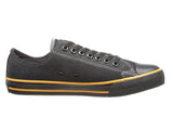 Harley Davidson Ladies Zia Sneakers Black Leather Lace Up Biker Trainers Shoes - BOOTSANDLEATHER