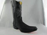 Grinders Kansas Cowboy Western Black Leather Boots Knee High Boot West Biker - BOOTSANDLEATHER