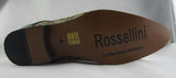 Rossellini Retalino Mens Shoes Tan Beige Faux Snake Black Patent Lace Up - BOOTSANDLEATHER