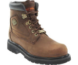 Harley Davidson Bayport Men'S Biker Boots Brown Leather Ankle Work Boot - BOOTSANDLEATHER