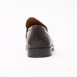 Lucini Formal Men Brown Sheep Leather Moccasin Heels Shoes Slip On Wedding - BOOTSANDLEATHER