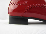 Rossellini Prato Z3 Mens Shoes Lace Up Red Patent Pointed Casual Shoe - BOOTSANDLEATHER