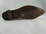 Rossellini Hackney Men Shoes Black White Nubuck Leather Lined Pointed Wedding - BOOTSANDLEATHER