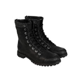 Harley Davidson Tony Mens Black Leather Boots Biker Boots Lace Up Combat New - BOOTSANDLEATHER