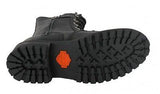 Harley Davidson Shoes - Boots Matisa - Black 10" Lace Up Boot Leather Zip Biker - BOOTSANDLEATHER