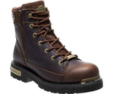 Harley Davidson New CHIPMAN Men Brown Leather Biker Boots Rock Bike Lace Up - BOOTSANDLEATHER