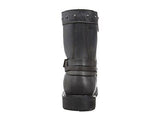 Harley Davidson Ladies Mandy Grey Slate Leather Boot  Biker Boots Straps Rider - BOOTSANDLEATHER