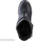Harley Davidson Ludwell Ladies Biker Boots Black Leather Heel Boot - BOOTSANDLEATHER