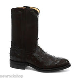 Grinders New Mens Vegas Boot Black Biker Cowboy Western Leather Boots - BOOTSANDLEATHER