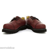 Grinders Regent Ladies Shoes Red Cherry Leather Safety Steel Cap Unisex Boot - BOOTSANDLEATHER