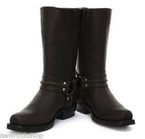 Grinders New Renegade Hi Biker Brown Leather Boots - BOOTSANDLEATHER