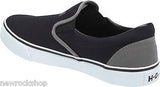 Harley Davidson Genuine Marchmont Black  Grey Mens Biker Slip On Relax Shoes - BOOTSANDLEATHER